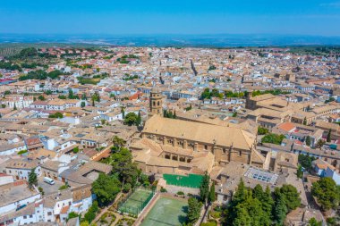 İspanyol kasabası Baeza 'nın hava manzarası