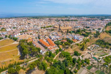 İspanyol kasabası Baeza 'nın hava manzarası