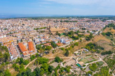 İspanyol kasabası Baeza 'nın hava manzarası