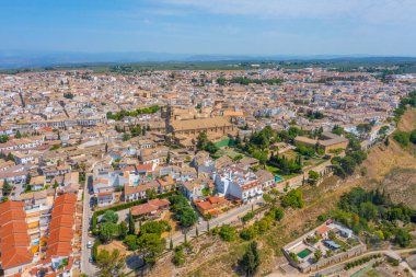 İspanyol kasabası Baeza 'nın hava manzarası