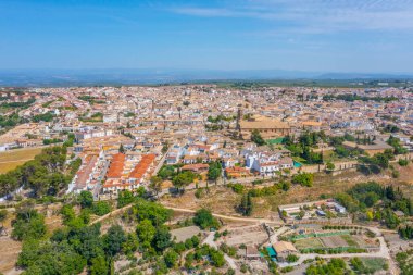 İspanyol kasabası Baeza 'nın hava manzarası