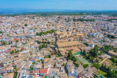 İspanyol kasabası Baeza 'nın hava manzarası