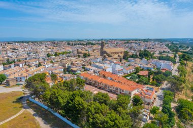 İspanyol kasabası Baeza 'nın hava manzarası
