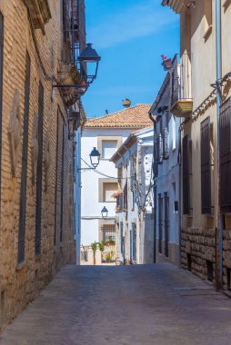 İspanyol şehri Baeza 'da bir sokak.