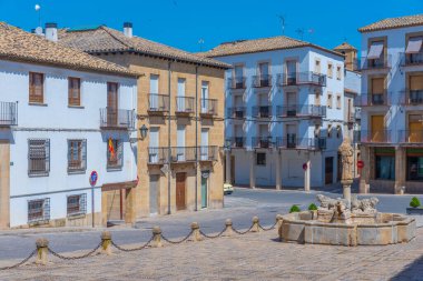 İspanya 'nın Baeza şehrinde Fuentes de los leones