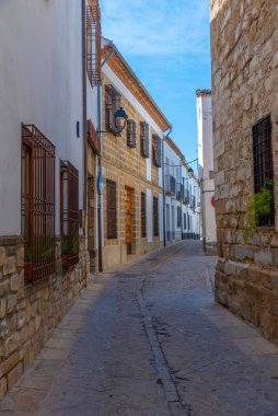 İspanyol şehri Baeza 'da bir sokak.