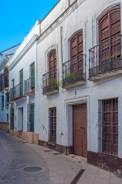Weiße Straße Der Altstadt Der Spanischen Stadt Ronda — Stockfoto