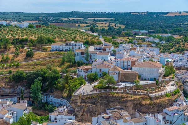 İspanyol kasabası Olvera 'nın hava manzarası