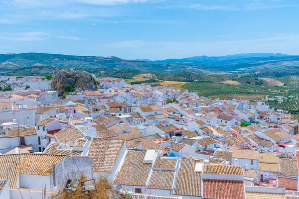 Vista Panorámica Ciudad Española Olvera — Foto de Stock