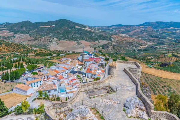 İspanyol kenti Olvera 'nın Panorama manzarası