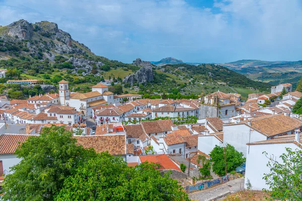 Αεροφωτογραφία Της Πόλης Grazalema Στην Ισπανία — Φωτογραφία Αρχείου