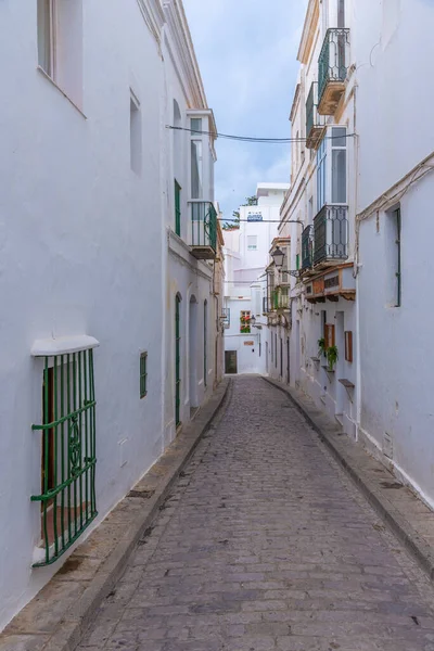 Biała Ulica Starym Mieście Hiszpańskiego Miasta Tarifa — Zdjęcie stockowe