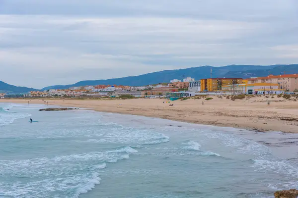 İspanyol kenti Tarifa 'nın deniz manzarası