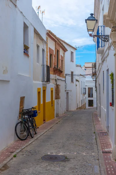Biała Ulica Starym Mieście Hiszpańskiego Miasta Tarifa — Zdjęcie stockowe