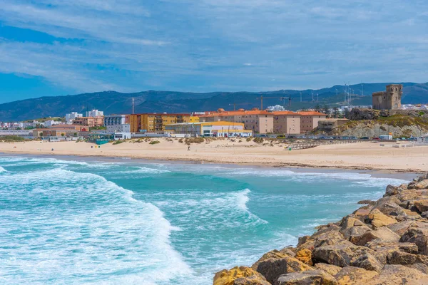 İspanyol kasabası Tarifa 'da Playa de los Lances