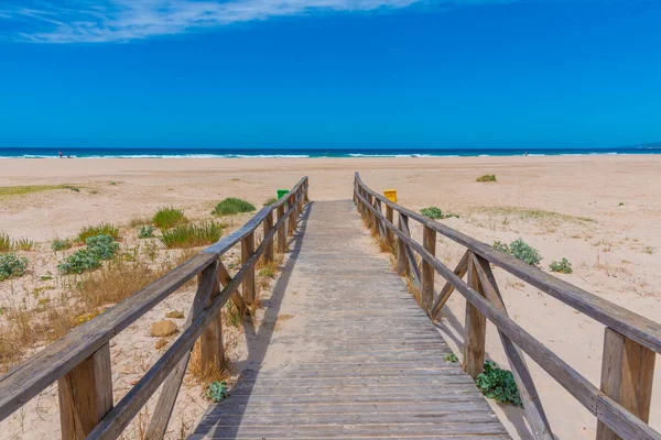 İspanyol kasabası Tarifa 'da Playa de los Lances