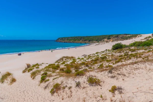 İspanya 'nın Endülüs bölgesindeki Playa de Bolonia' da güneşli bir gün