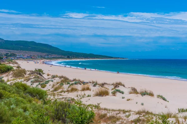 Słoneczny Dzień Playa Bolonia Prowincji Andaluzja Hiszpanii — Zdjęcie stockowe