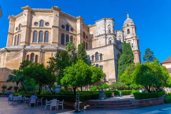 Vista Catedral Encarnación Málaga — Foto de Stock