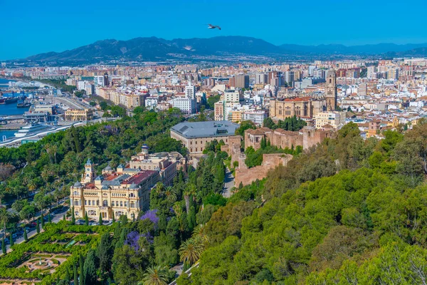 Malaga, İspanya 'da belediye binası ve katedral