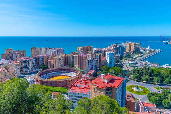 İspanyol şehri Malaga 'da Toros Meydanı.