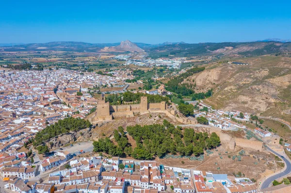 İspanyol kasabasındaki Alcazaba kalesi Antequera