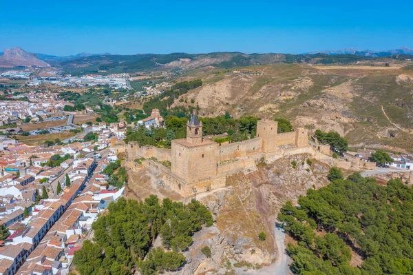 İspanyol kasabasındaki Alcazaba kalesi Antequera