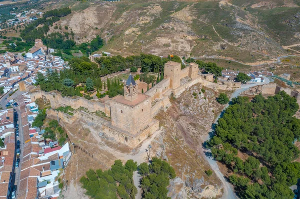 İspanyol kasabasındaki Alcazaba kalesi Antequera