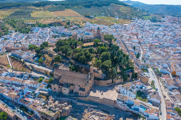 İspanyol kasabasındaki Alcazaba kalesi Antequera