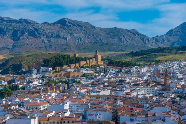 Spanyol Kasabasındaki Alcazaba Kalesi Antequera — Stok fotoğraf