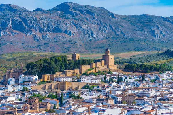 Крепость Алькасаба Испанском Городе Антекера — стоковое фото