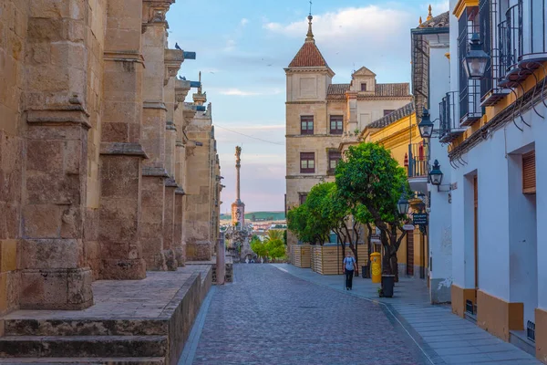Straat Naast Kathedraal Mezquita Spaanse Stad Cordoba — Stockfoto