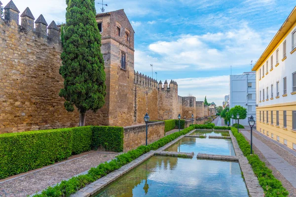 View Fortification Artificial Pond Situated Spanish City Cordoba — Stock Photo, Image