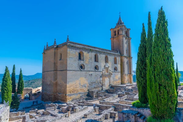 Eglise Abbaye Fortaleza Mota Alcala Real Espagne — Photo