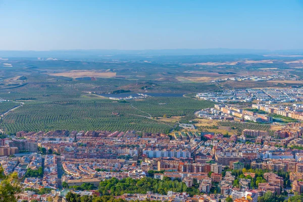 Luftaufnahme Der Spanischen Stadt Jaen — Stockfoto