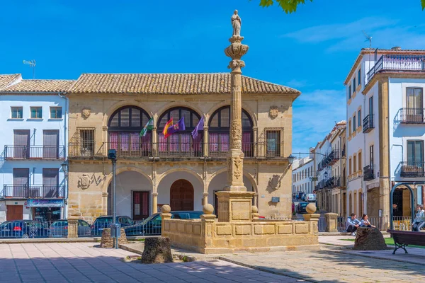 İspanya 'nın Baeza şehrinde Fuentes de los leones