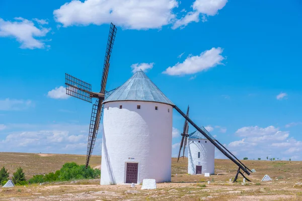 White Windmills Campo Criptana Spain — Stock Photo, Image