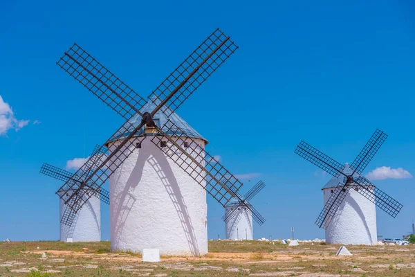 White Windmills Campo Criptana Spain — ストック写真