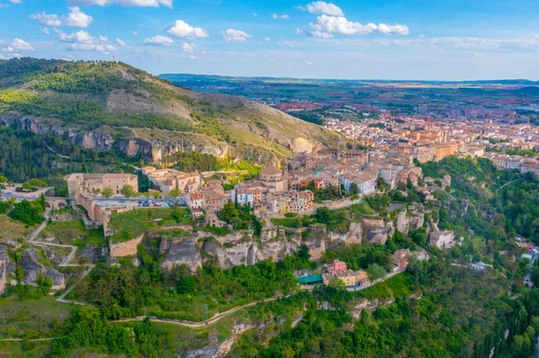 Vista Aérea Ciudad Española Cuenca — Foto de Stock