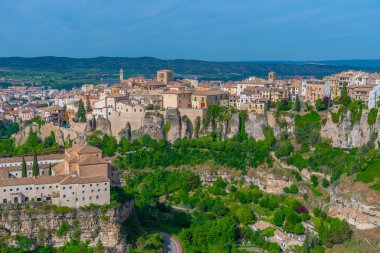 İspanyol kenti Cuenca 'nın Panorama manzarası
