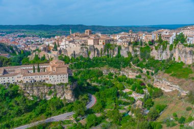 İspanyol kenti Cuenca 'nın Panorama manzarası