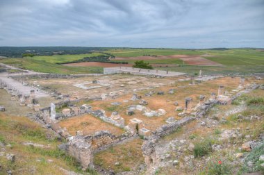 İspanya 'daki Segobriga sahasında Roma harabeleri