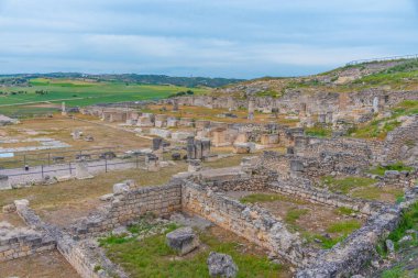 İspanya 'daki Segobriga sahasında Roma harabeleri