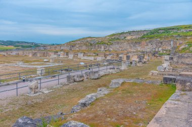 İspanya 'daki Segobriga sahasında Roma harabeleri