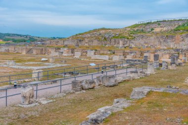 İspanya 'daki Segobriga sahasında Roma harabeleri