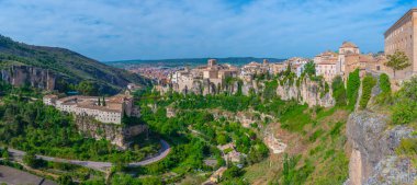 İspanyol kenti Cuenc 'in hava manzarası