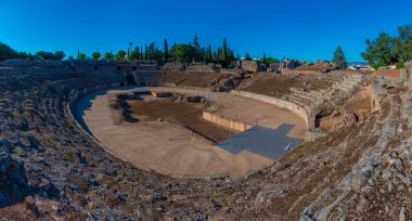 İspanya 'da Merida Roma Amfitiyatrosu
