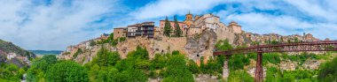 San Pablo köprüsü Cuenca, Spai 'de Huecar nehri üzerinde.