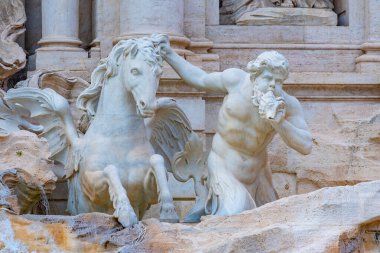 Fontana di Trevi İtalyan başkenti Roma 'da.