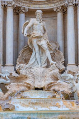 Fontana di Trevi İtalyan başkenti Roma 'da.